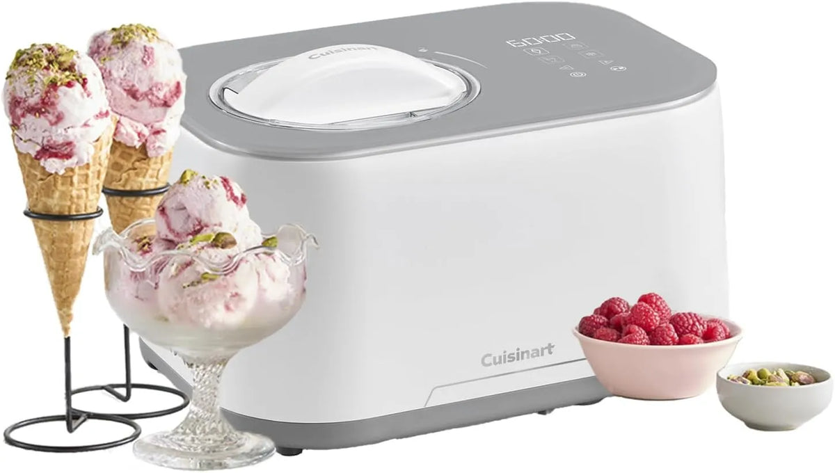 Cuisinart FreezeEase, Sorbetière à auto-refroidissement 3 préréglages, Prête en 40 minutes, Fonction de maintien au frais, Glace