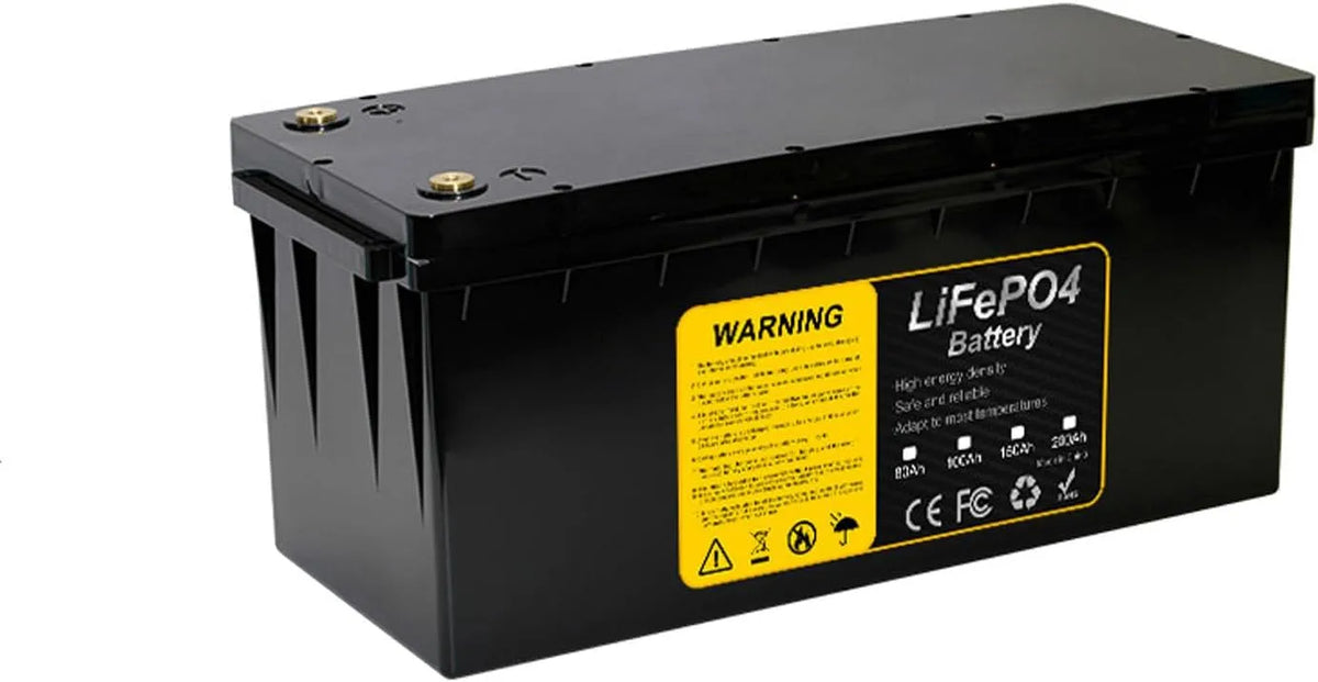 LiFePO4 12v150ah Batterie au, avec BMS, Lithium Fer Phosphate 12 V 200 Ah 150 Ah 100 Ah 80 Ah Rechargeable Remplace SLA AGM