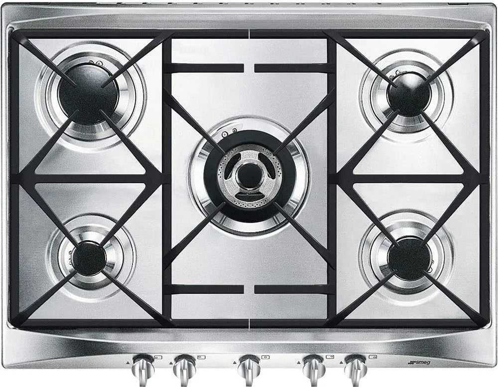 Smeg plaque de cuisson SR275XGH2, de cuisson inox 5 feux 70 cm Esthétique Sélection