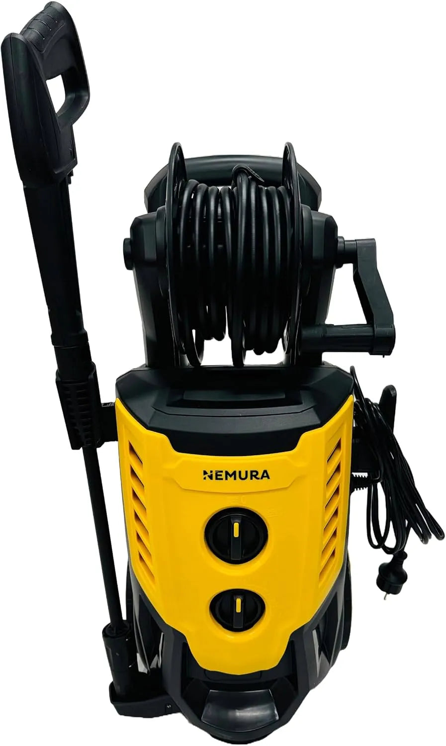 Nettoyeur haute pression Nemura, Tuyau de 5 mètres, Pompe en Aluminium 138 Bars, Puissance de 2400 W, Système d'arrêt Automatique, Marque Française