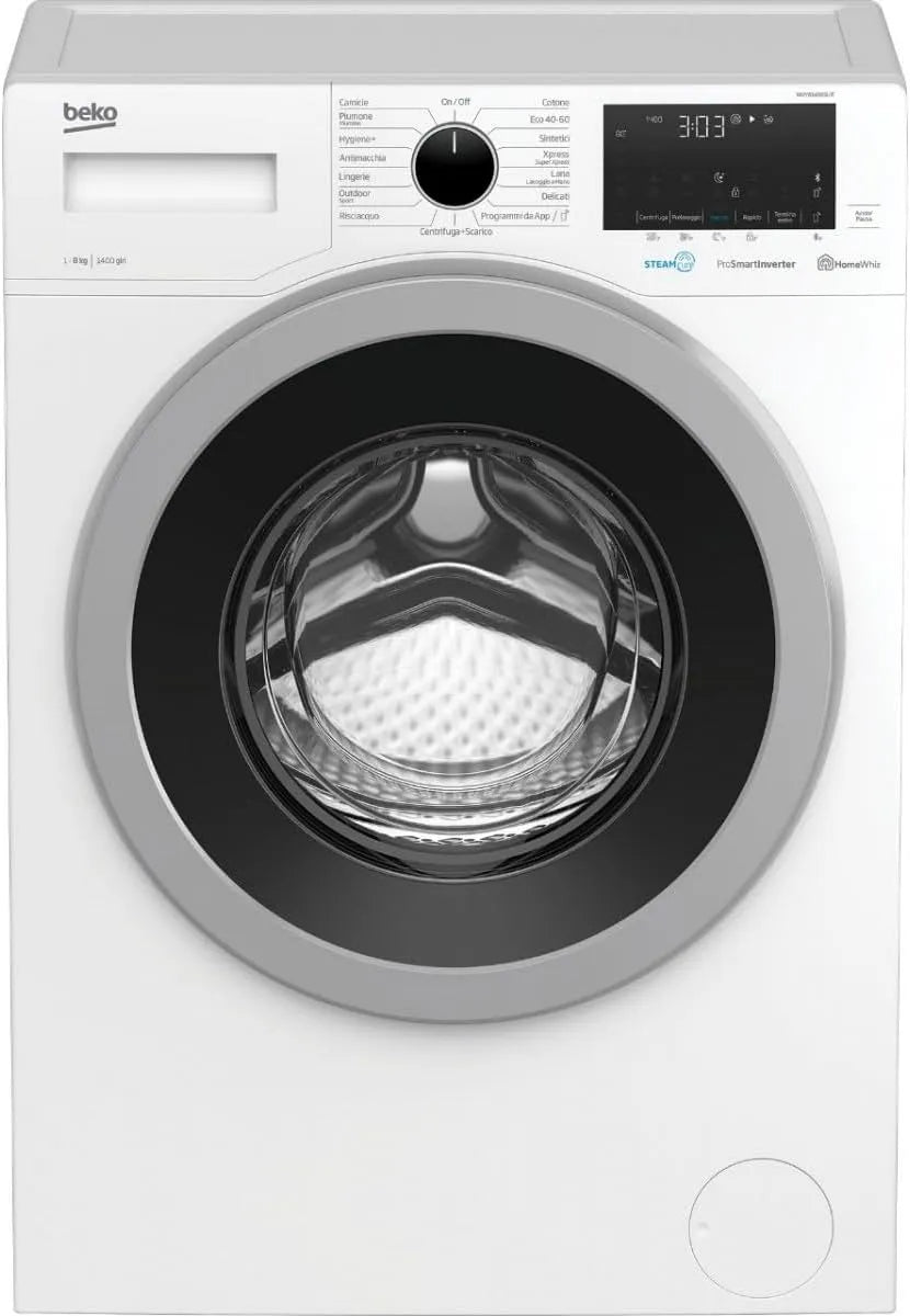 Beko modèle WUY81436SI-IT 1400, lavatrice Libera installazione Caricamento frontale 8 kg