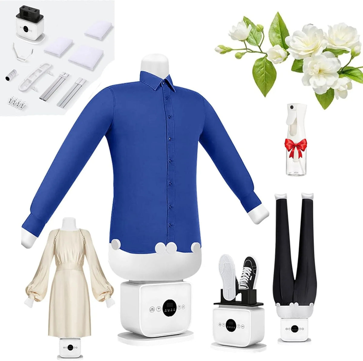 Sèche-linge, Fer à Repasser Automatique Pour Chemises, VêTements, Appareil De Repassage Vapeur Avec Mannequin, Tout Type Tissu, Chaussures