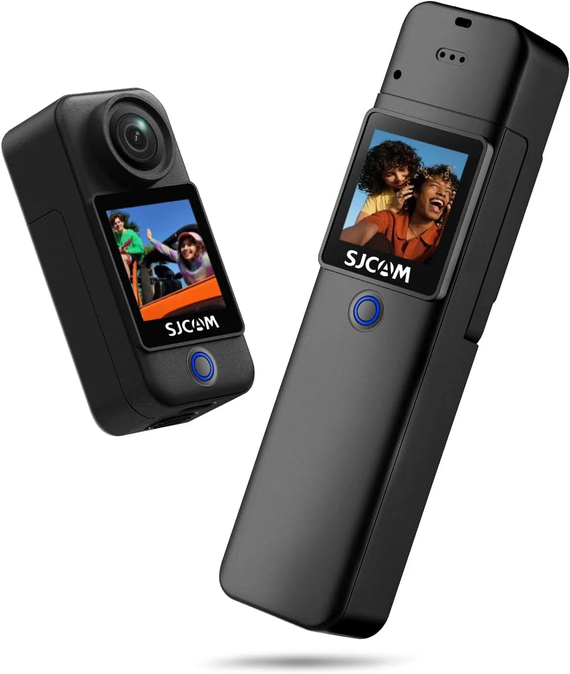 Modèle G G C300 4K30FPS G/5 SJCAM, Caméra Sport 20 MP, Double Écran 2,4 G, avec 2 Batterie 2800 + 1000 mAh Kit d'Accessoires