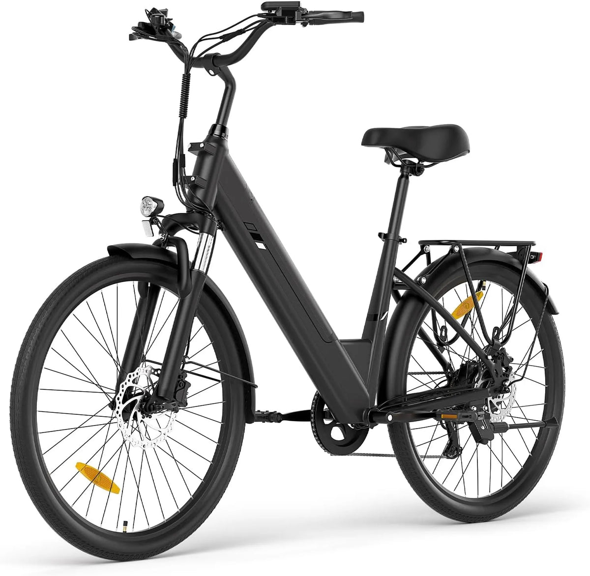 Vélo électrique 45Nm, Touroll J2 St Pro Ville, Moteur 250W, 7 niveaux de vitesse, Batterie 561Wh, Autonomie 100KM, 7 niveaux de vitesse