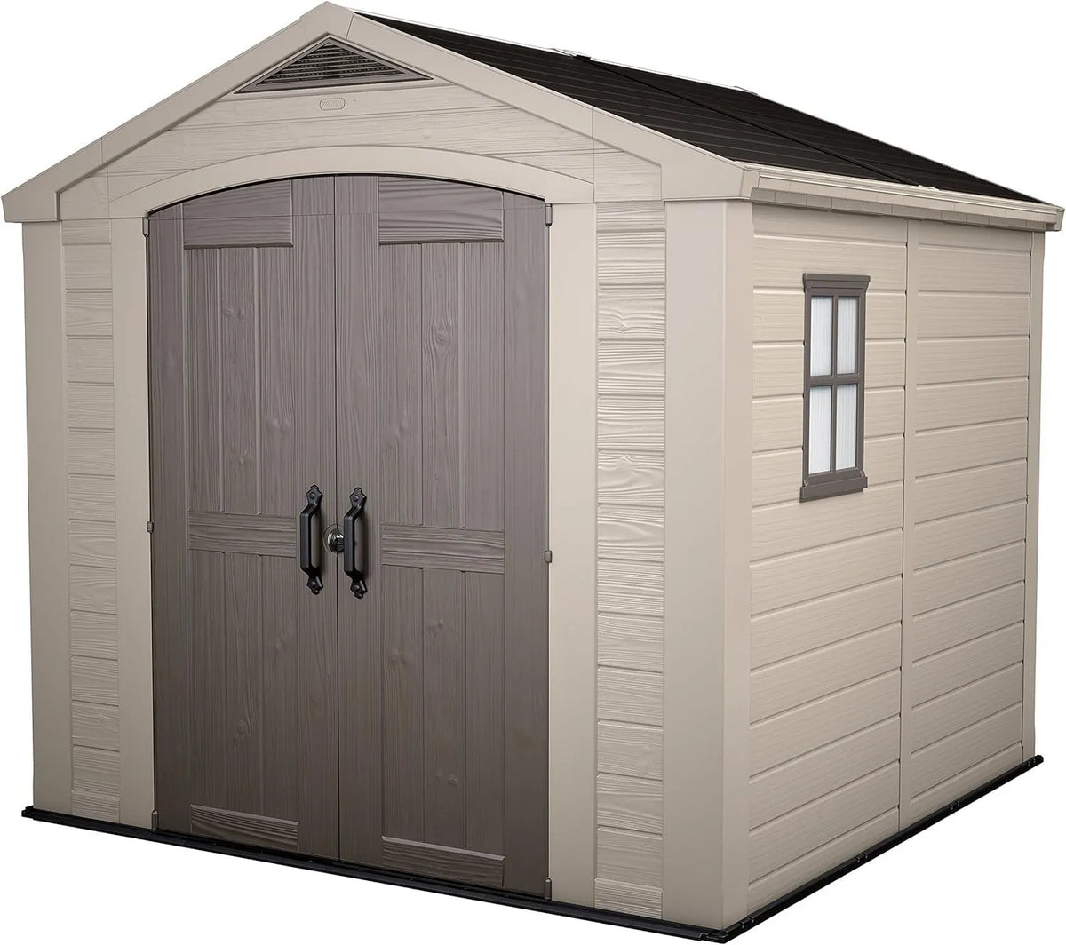 Abri de jardin Keter FACTOR 88 3m2 K209875, 6 257 x 255 x 243 cm beige et marron