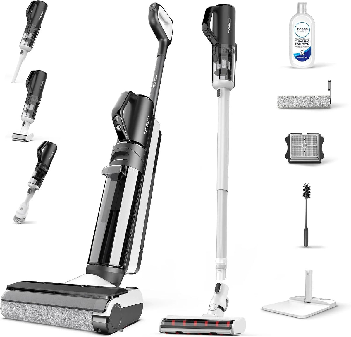 Aspirateur, Tineco Floor One S5 Combo Power KIT Eau et poussière Intelligent, sols durs, écran LED, Wi-FI