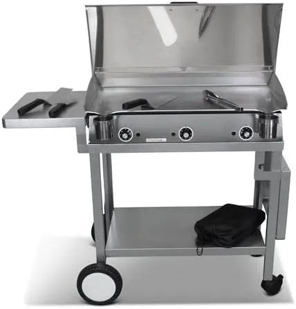 Modèle 830-puissance 3600W P45 Electrique LUX LUX 830 830-3600W L83 Pack Plancha, X P45 X H20 cm, 3 Thermostats Réglables, Inox, Made In France