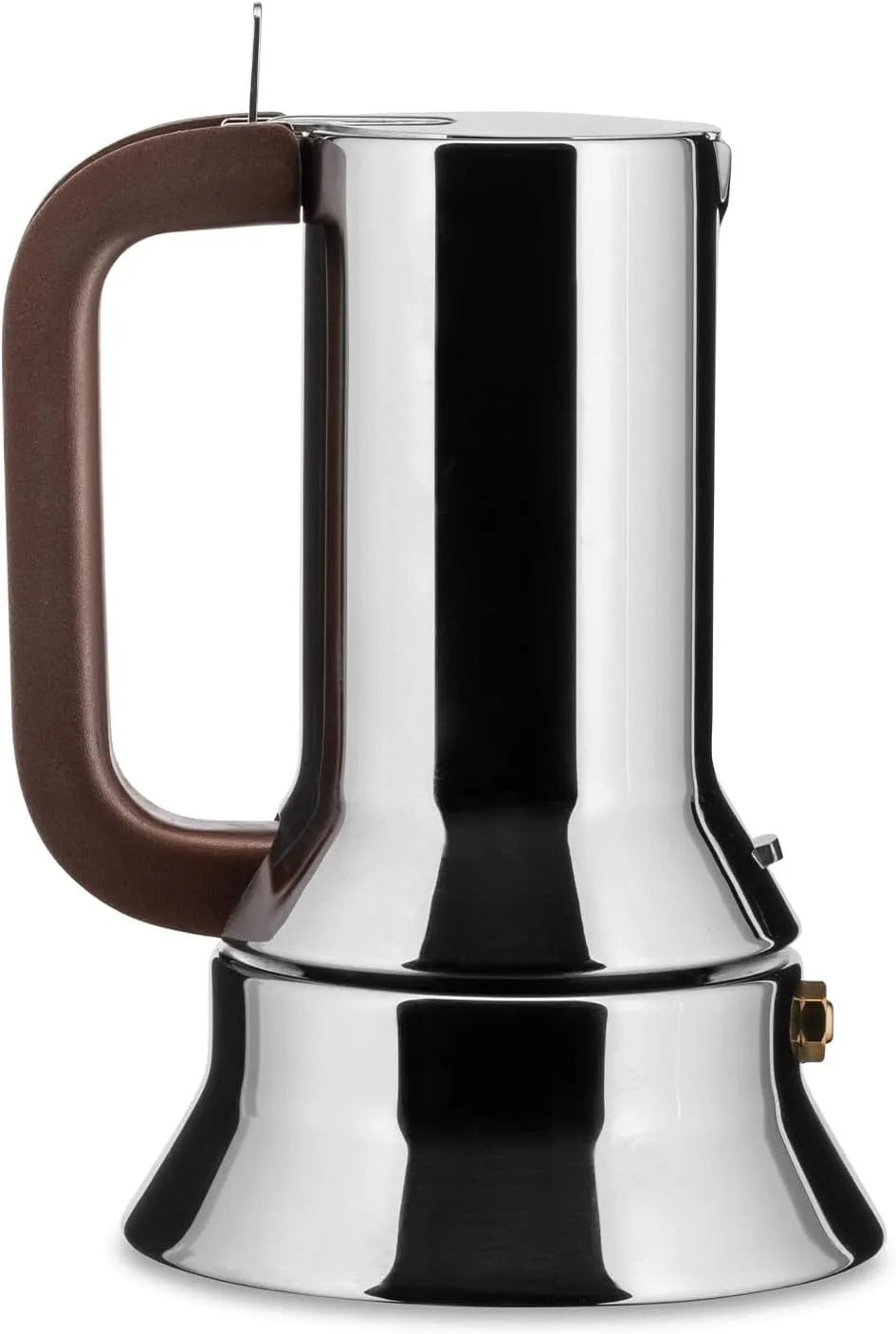 Cafetière, Espresso Design, Alessi 9090/1, 1 Tasse, Poignée et Bouton en Résine Thermoplastique, Corps en Aluminium