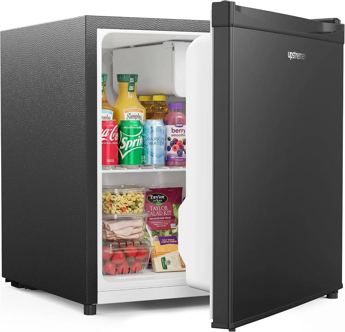 Congélateur Brillant-FR17, Frigo Top avec une Porte Réversible, Thermostat Réglable, Silencieux, Hôtel, Upstreman 46L Mini Frigo avec, Bureau