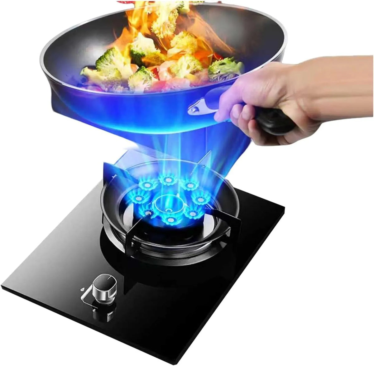 Table de cuisson, brûleur 5,2 kW pour la cuisine à la maison, à gaz avec protection anti-flamme