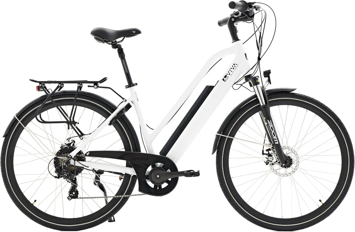 Samsung vélo électrique B15, Batterie 36 V, 7 niveaux de vitesse Shimano, Pedelec avec moteur arrière Bafang 250 W, AsVIVA 28' pour homme et femme