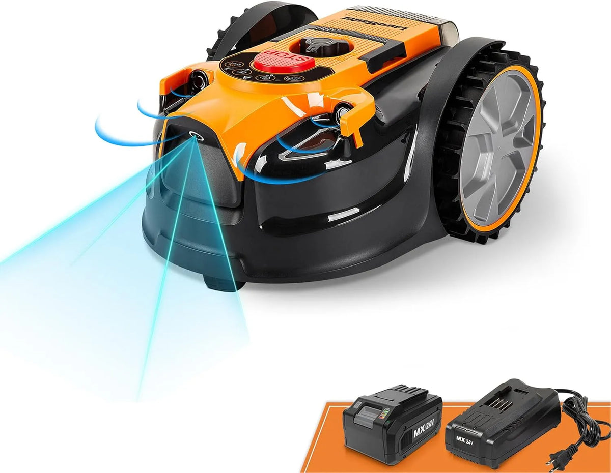 Tondeuse, Evitement d'Obstacles, Coupe 150 m² de Gazon avec Une Batterie complètement chargée, Faible Bruit