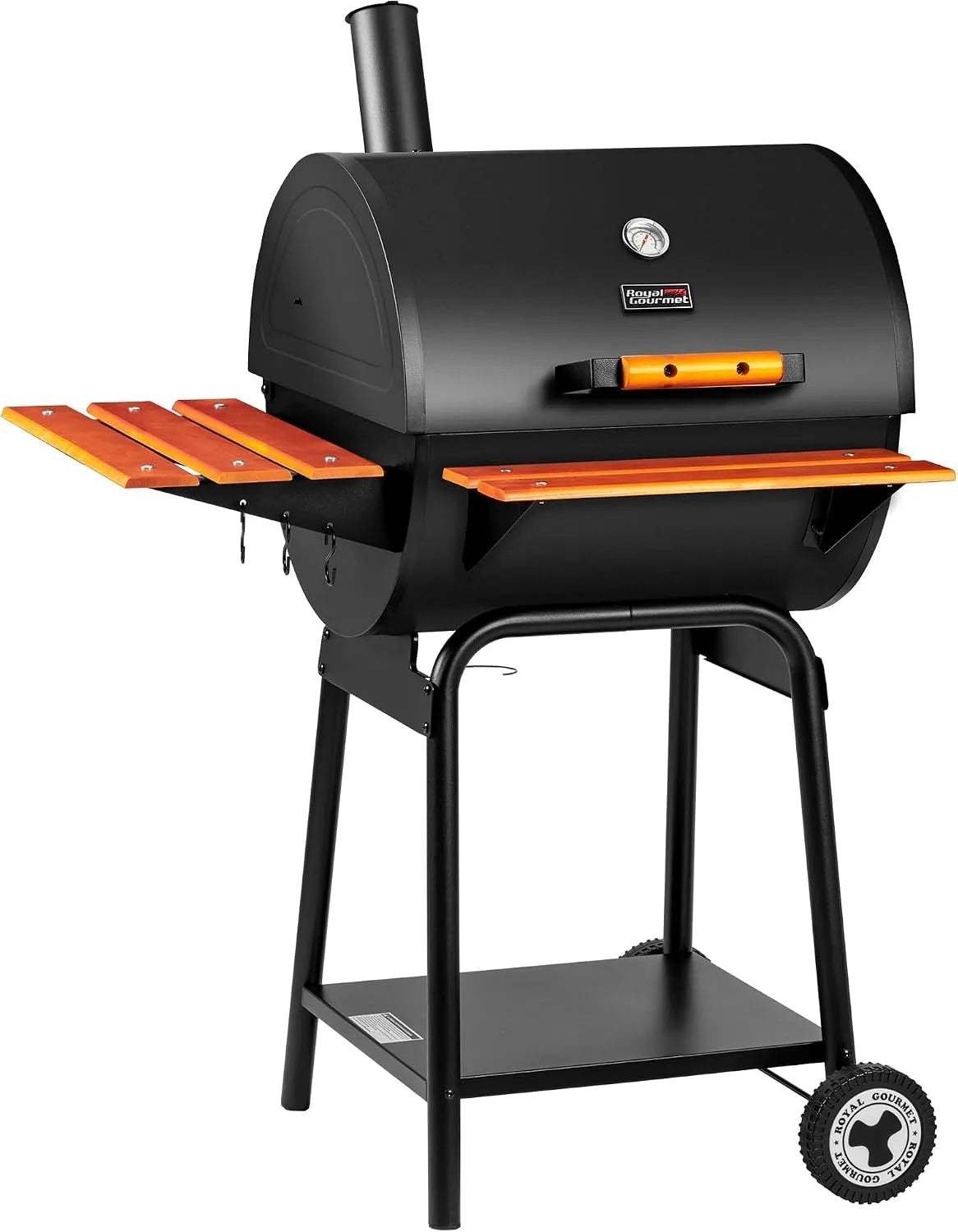 Barbecue CC2024 Royal Gourmet, à charbon de bois avec grille de réchauffement pour terrasse, jardin, fête