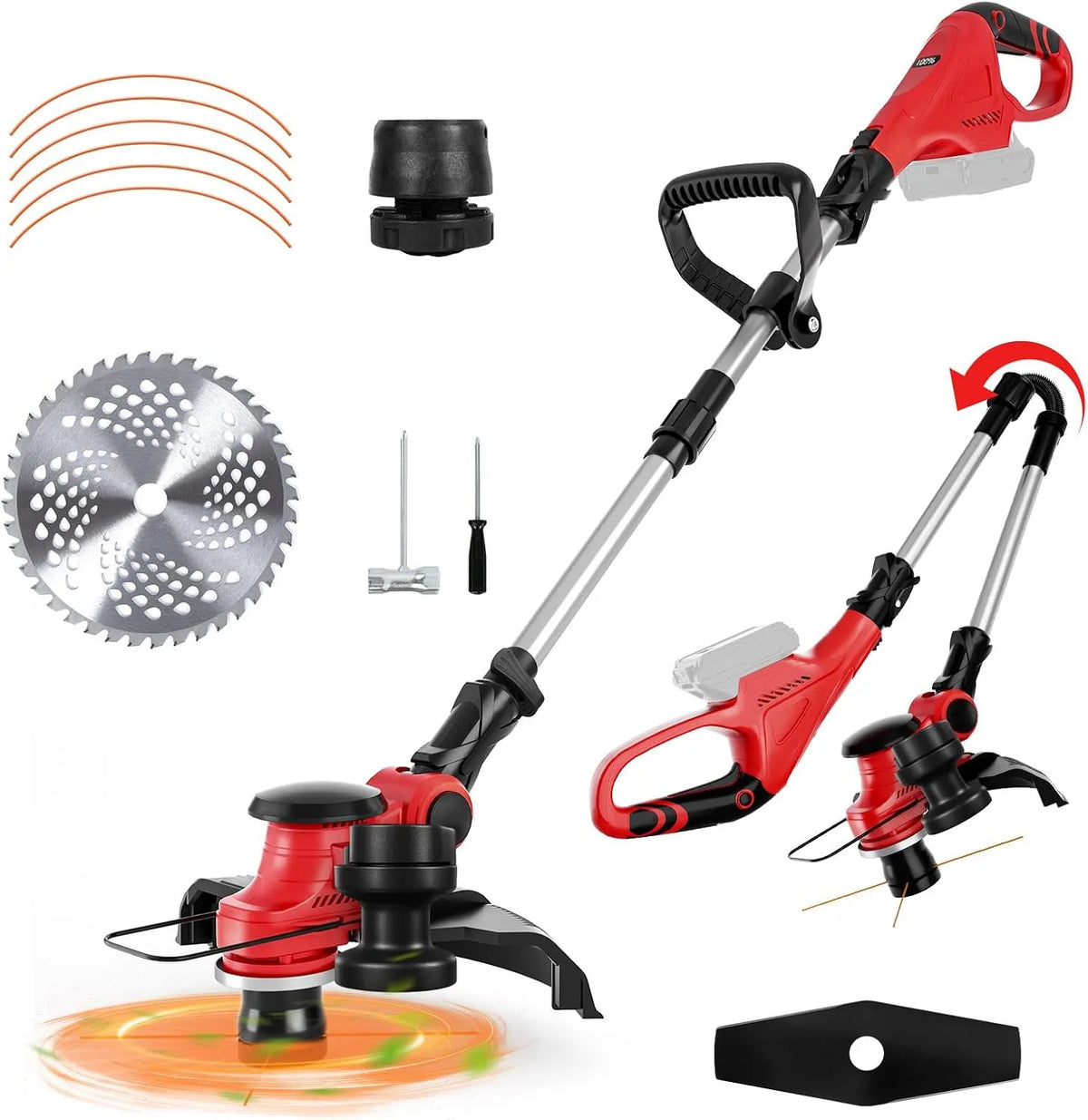 Milwaukee débroussailleuse, Compatible avec Batterie 18V, Largeur de Coupe de 30 cm et indicateur d'état de la, Pliable 3 en 1 avec Moteur sans balais