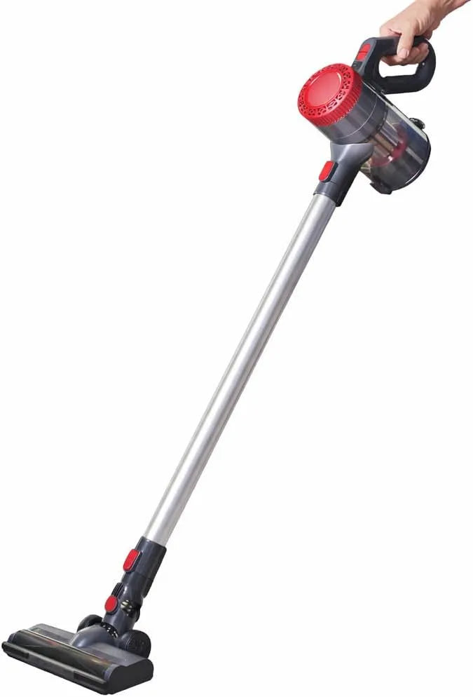 Aspirateur, Avec filtre HEPA, cyclonique sans fil, Léger et polyvalent, traîneau et à main, brosse motorisée et lumière LED