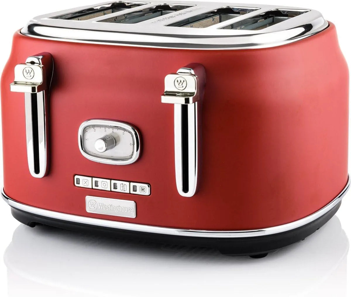 Grille-pain Westinghouse Toaster Retro, Rouge, à 4 tranches
