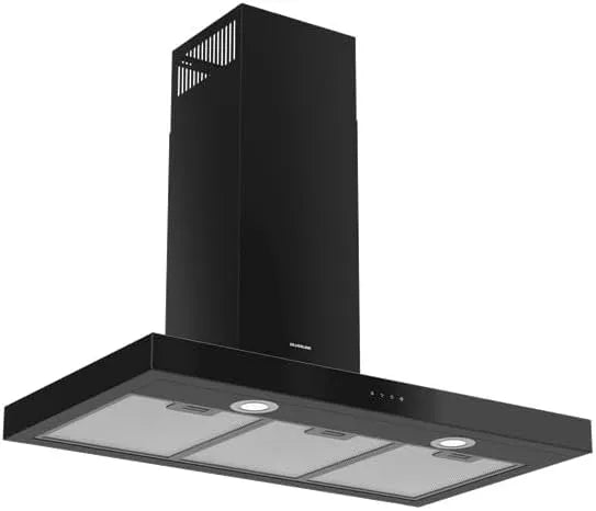 Modèle Silverline 3173.9.733.04 2x3W Hotte murale, boost 710 m3, 3 niveaux de vitesse, bruit max 69 dB, contrôle tactile, classe énergétique A
