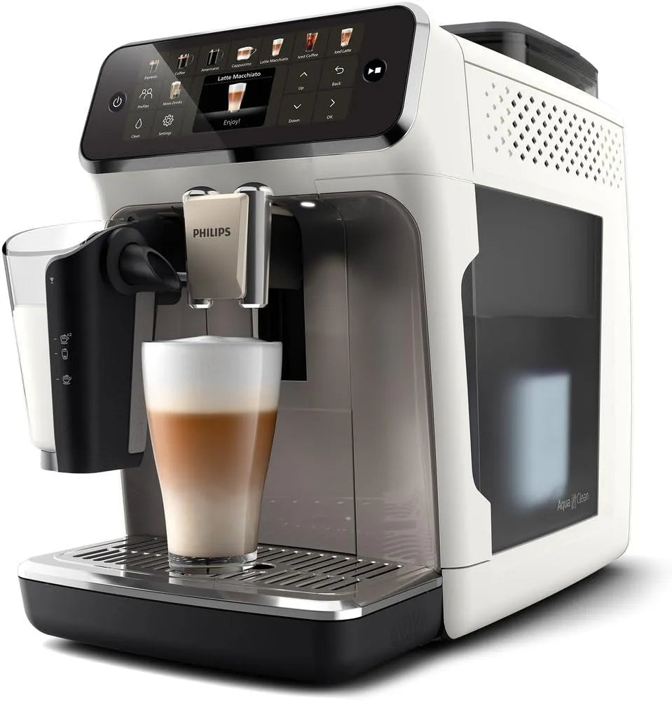 Philips modèle 5500, 5500 Machine à expresso automatique PHILIPS 5500 EP5545/70, capacité 1,8 l, 15 bar, finition blanche
