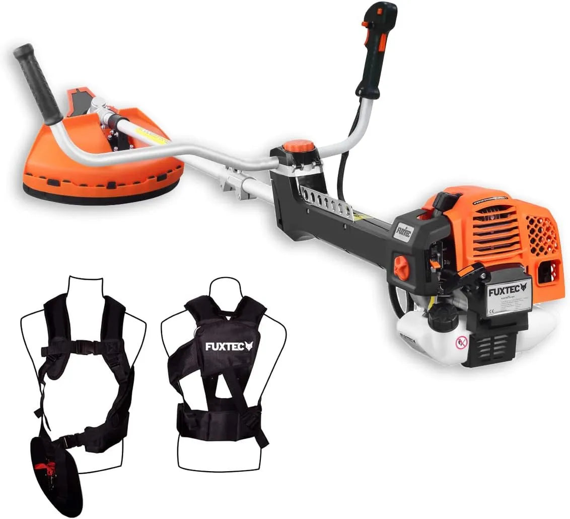 Fuxtec débroussailleuse FX-PS162 cm3 5CV, Thermique Professionnelle 62 3 Système Anti Vibration, 2 en 1 Coupe-Bordure