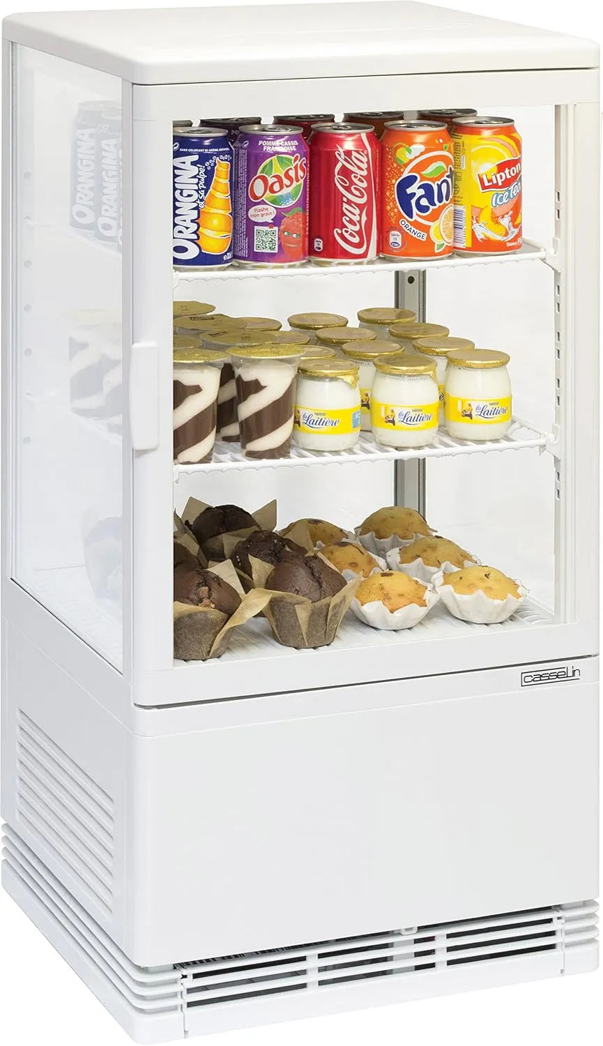 Modèle CVR58LB Casselin, Mini vitrine réfrigérée positive 58L