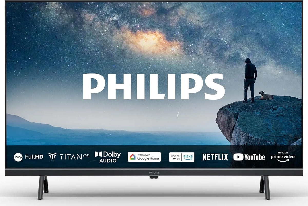 Philips Smart TV 40PFS6009, Écran 40 Pouces avec Plate-Forme Pixel Plus Titan OS et Son Dolby Audio, LED FHD, Cadre finition noire Mat