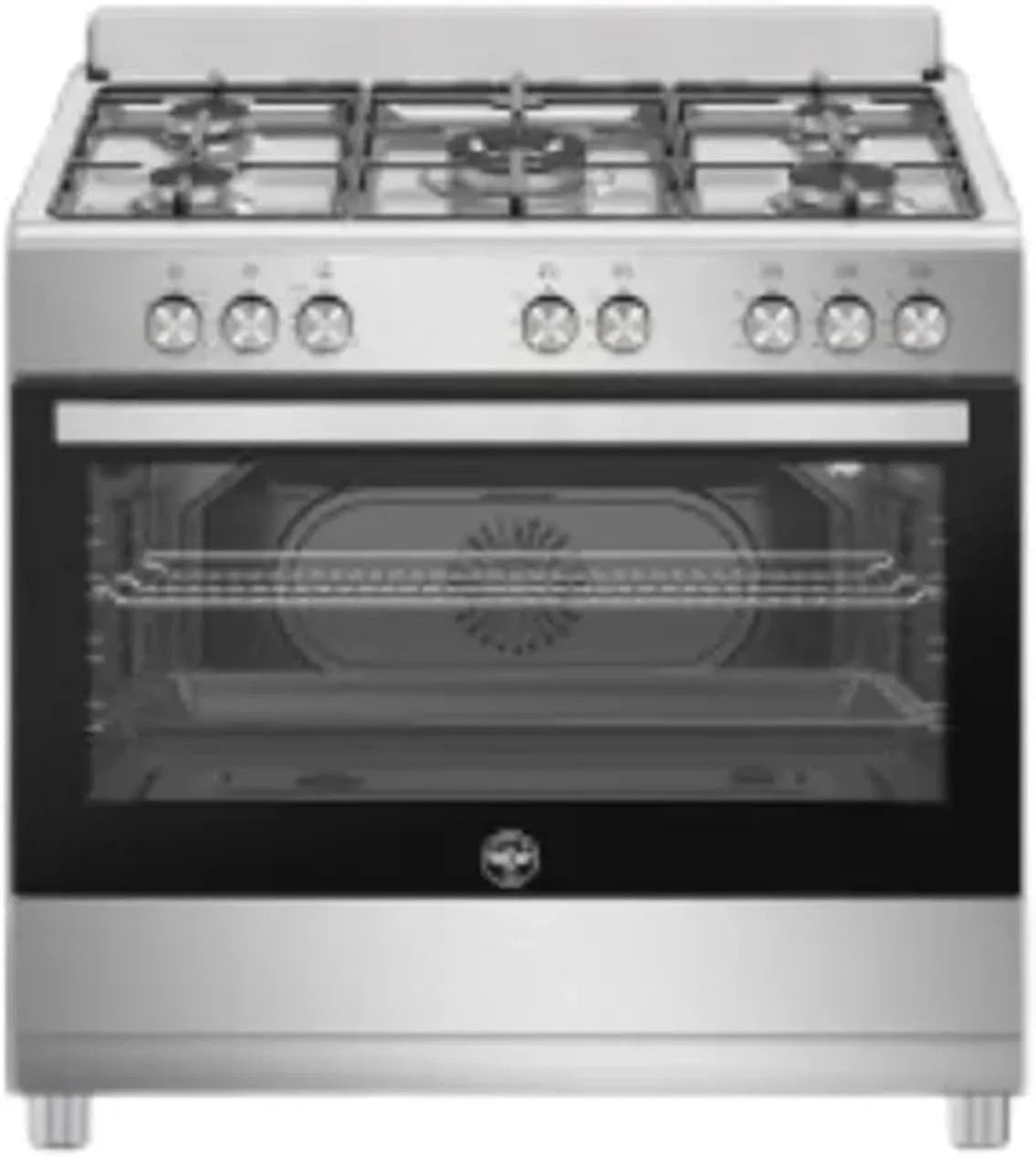 Cuisinière à gaz SE965GX/24, 24 avec four n°5 brûleurs 90 x 60 cm Inox