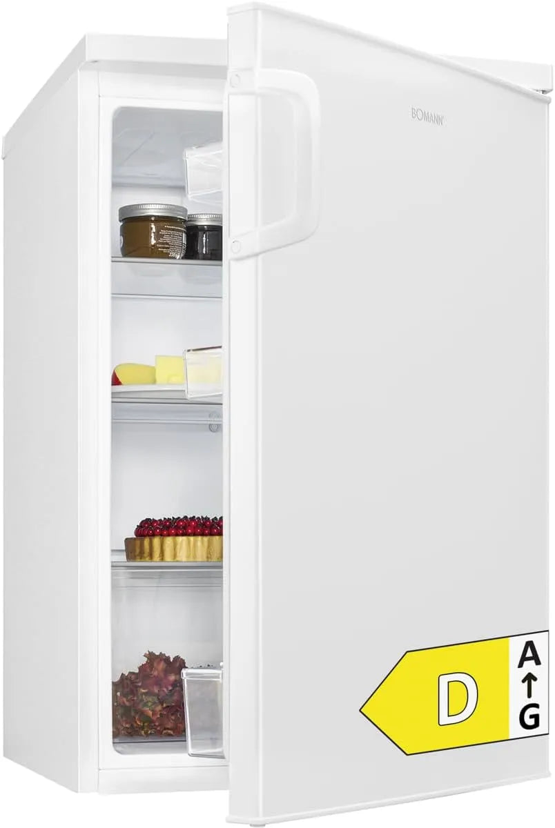 Bomann réfrigérateur VS2195-1-finition blanche, capacité 133L finition blanche, Capacité nette: 133 litres, 3 clayettes en verre, VS2195-1-blanc