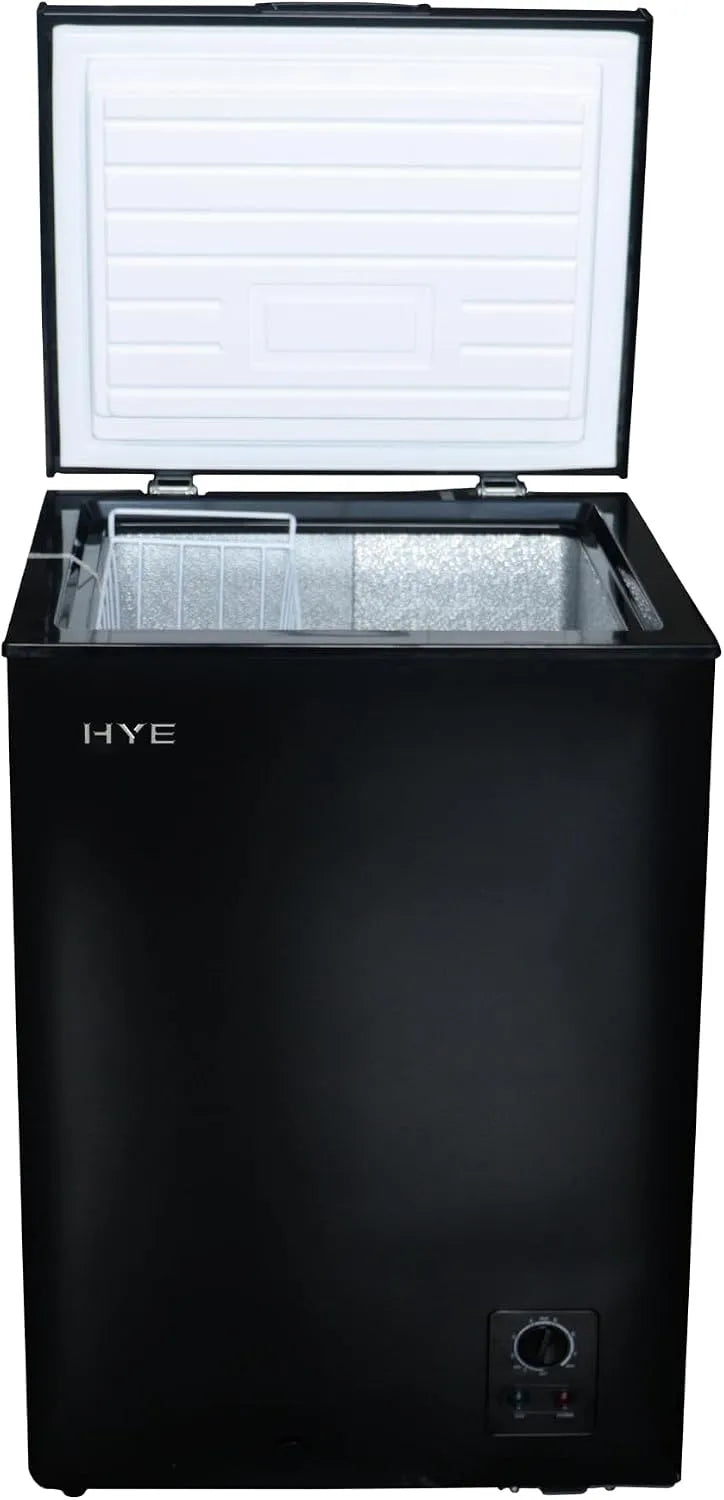 Congélateur RF01CF96B24 HYE, unité légère 20kg, c finition noire 96L, fonctionnement silencieux 42dB, design compact autonome