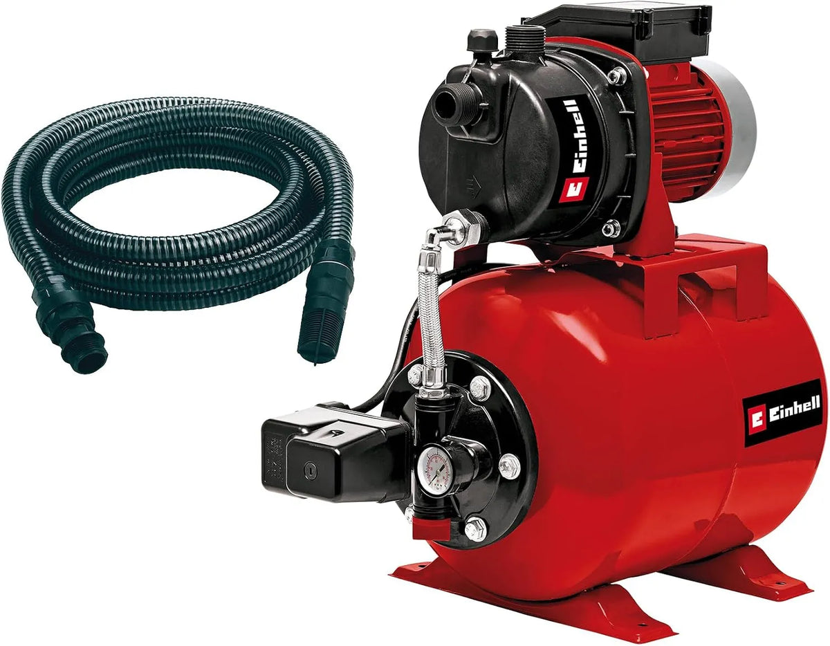 Einhell Groupe de surpression Set, puissance 650 W GC-WW 6538, Hauteur d'aspiration 8 m, Câble d'alimentation 1,4 m, Interrupteur à pression