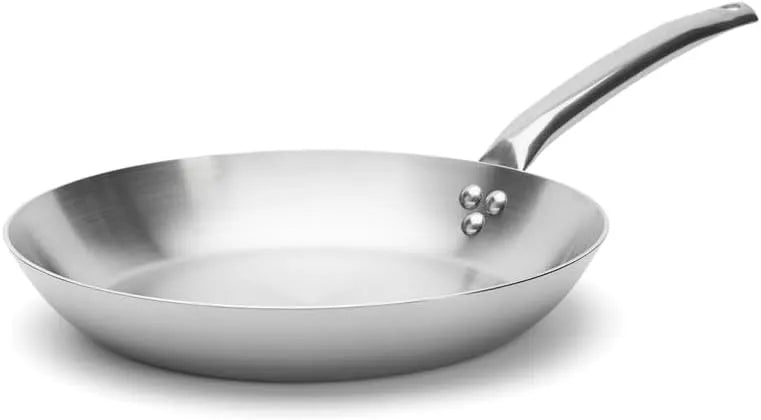 Four, largeur 32 cm, Poêle à frire en inox 3 couches ALCHIMY, Inox 18/10, Tous Feux +, De Buyer, Fabriquée en France, Maîtrise de la Cuisson