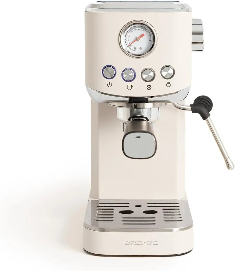 ESE 55 CREATE, 20 bars, puissance 1350W, café moulu et dosettes mm, fonction café froid, double sortie, 55 mm, réservoir de 1,2L, semi-automatique