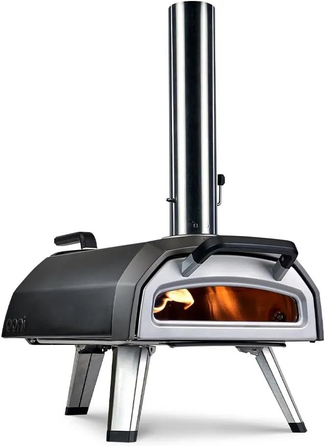 Four, Ooni Karu 2 Multi-Combustibles, Jusqu'à 500°C, a pizza Bois, Gaz, Charbon, Portable extérieur, Cuisson authentique à la pierre