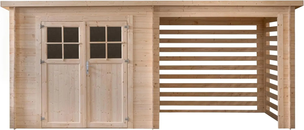 Abri de jardin 4790 INT046, 10.5m², x 2200, EP 19mm, Double Espace