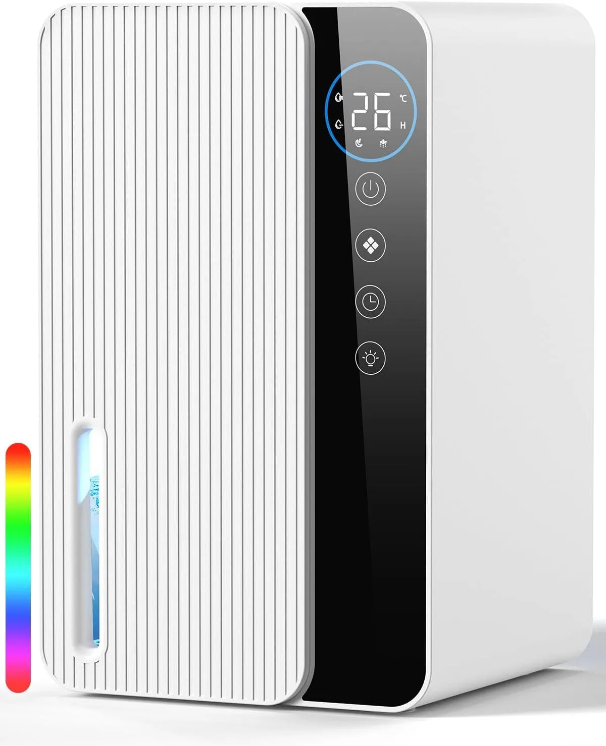 Déshumidificateur, capacité 720ml, Pour Assainir Salle de Bain, Chambre à Coucher, d'Air Électrique 1.8L, Dressing, jour