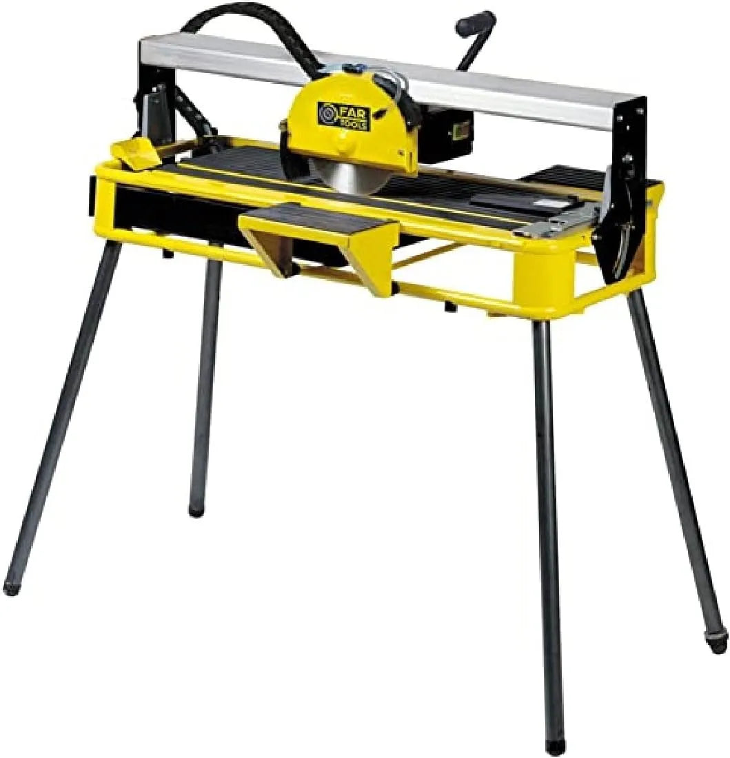 Pompe, capacité de coupe 36mm L=740mm, livré avec 1 disque diamant, prise PRCD fournie, Fartools Coupe Carrelage radial 800W disque Ø200mm