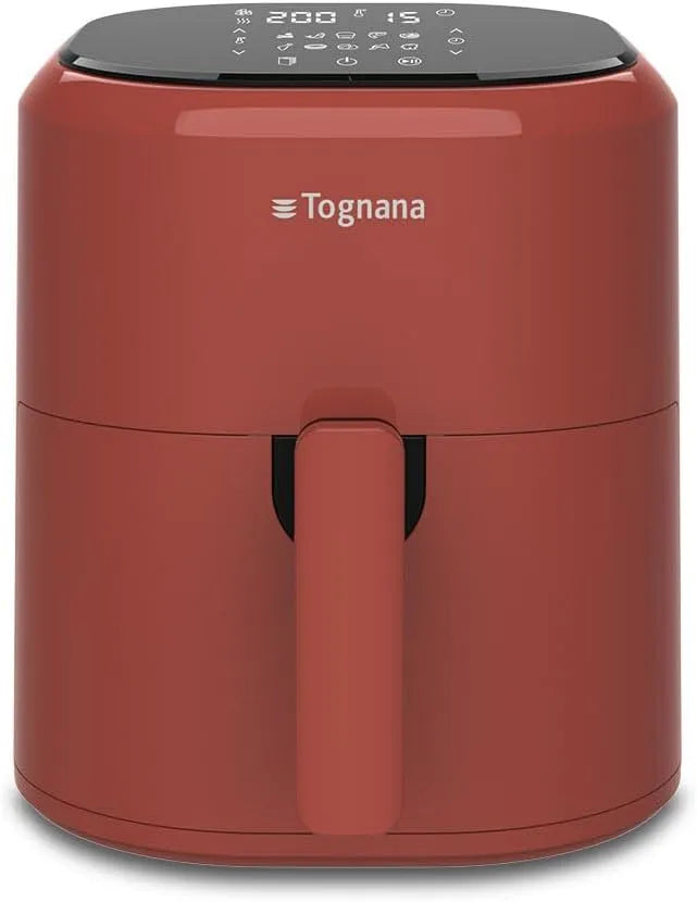 Friteuse à air chaud Tognana Iridea, Rouge, capacité 4,5 L Plastique-Acier