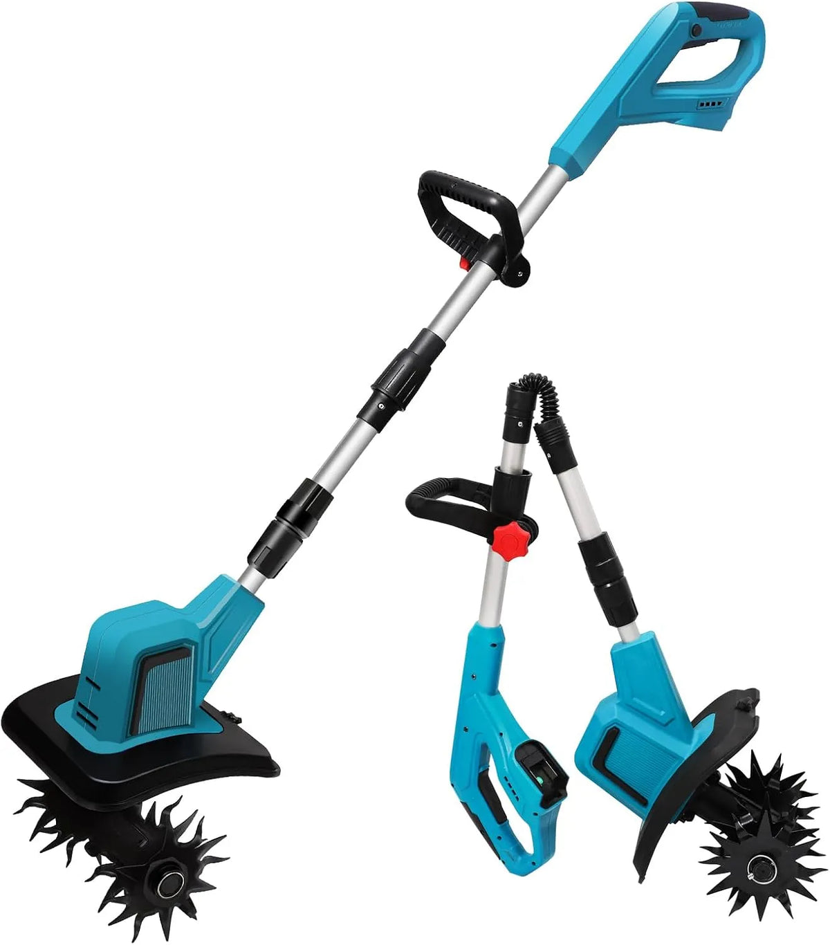 Makita motobineuse, Largeur Travail 20 cm, Électrique avec Moteur sans Balais, pour Jardins et Cours, sans Fil pour Batterie 18V, Hauteur Réglable