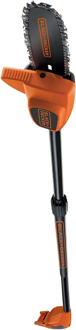 Black+Decker modèle GPC1820LB-QW, tension 18V, Tendeur de Chaîne avec Clé, Chaîne Prémontée, Ni Chargeur, largeur 20 cm, Coupe-Branches Sans Fil