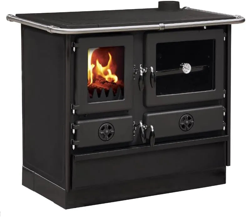 Cuisinière, Sortie côté droit, à bois Interstoves à bois MAGNUM MBS en fonte