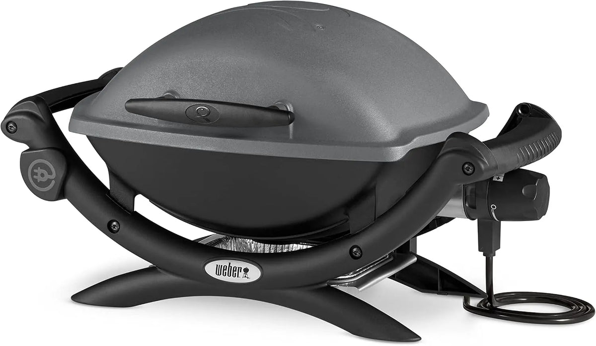 Barbecue 1400 Weber Q, Kettle, finition noire, finition grise Rectangulaire Aluminium
