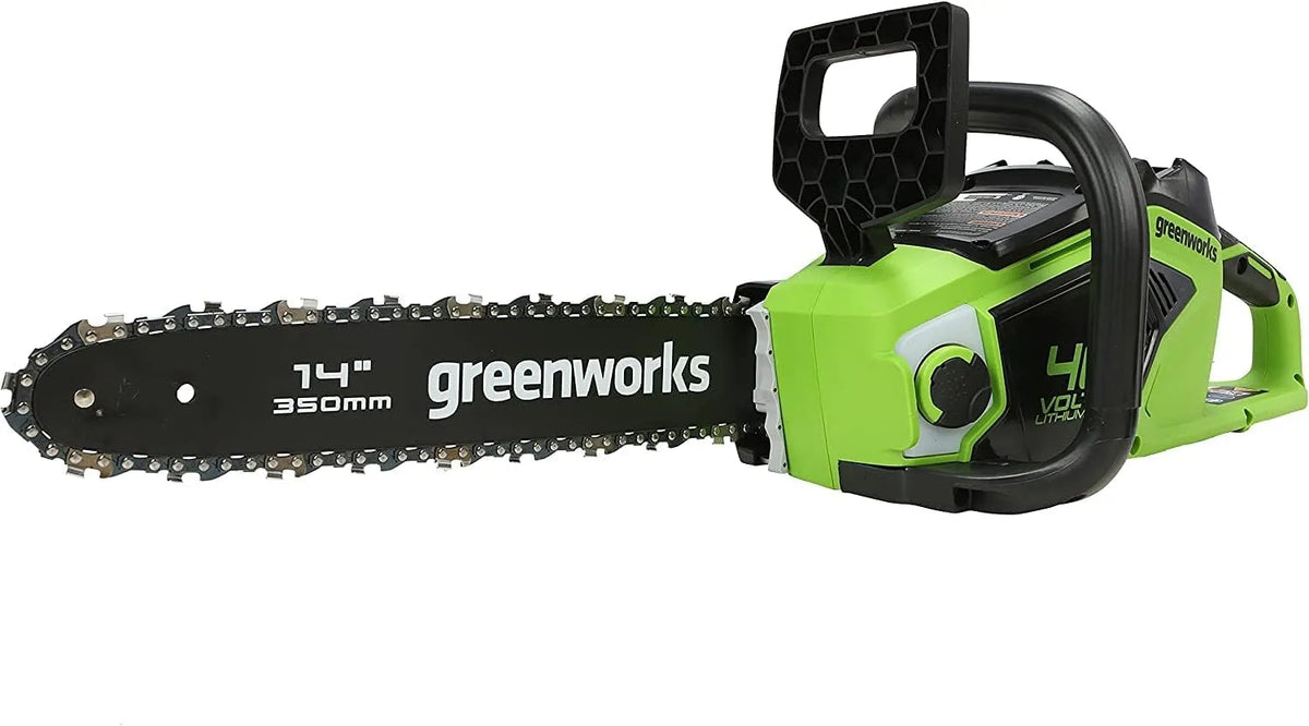 Greenworks tronçonneuse GD40CS15, poids 3,5 kg, à Batterie avec Moteur Sans Balais, SANS Batterie 40V et Chargeur, largeur 35 cm, Anti-Rebond
