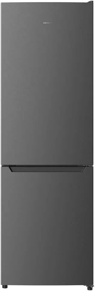 Cecotec, Frigorífico Combi 2 Puertas Bolero CoolMarket Combi 322 Dark E. 322 L, Altura 185 y 60 cm de Ancho, Total No frost y 2 Cajones, Bajo Consumo