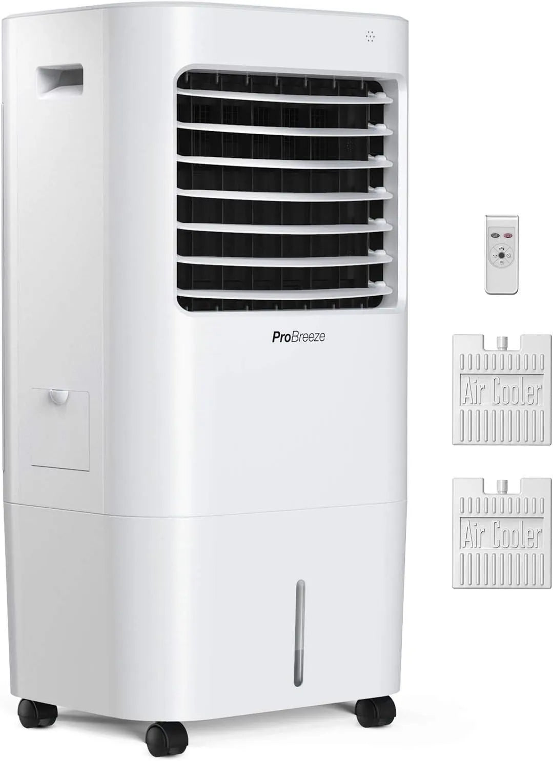 Ventilateur, Pro Breeze Rafraîchisseur d'Air Portable 10L, 3 niveaux de vitesse, 3 niveaux de vitesse, Télécommande, Humidificateur