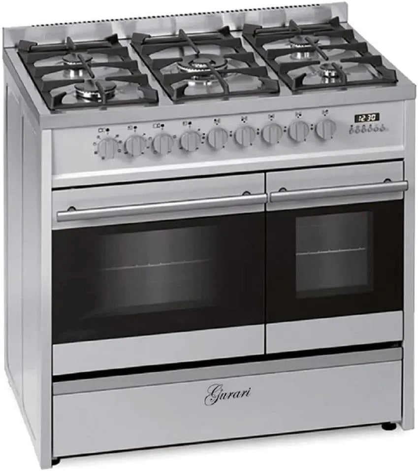 Gril, Centre de cuisson électrique à gaz 90 cm, capacité 89L, 5 brûleurs haute qualité, Air chaud, Propane, GCH E 916 X, puissance 4 kw WOK
