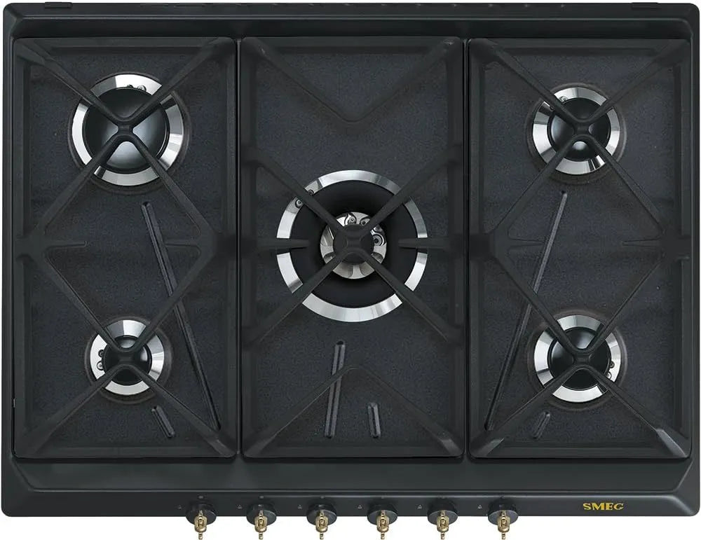 Smeg plaque de cuisson SRV876AOGH, de cuisson à gaz