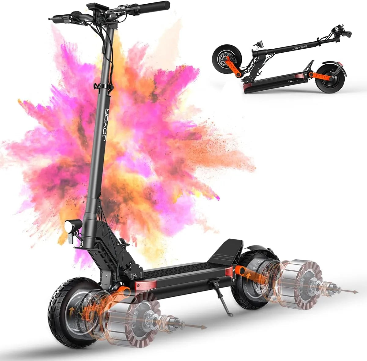 Modèle 48/60V 13/18/26Ah Electrique Adulte S 50-90KM JOYOR Trottinette