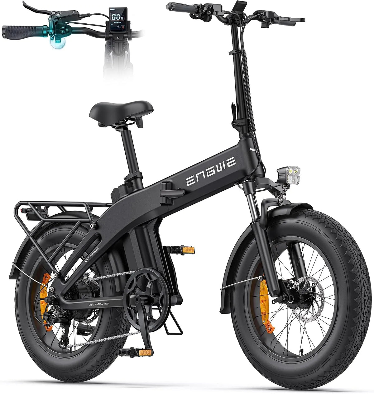 Vélo EP-2 ENGWE E Bike, Batterie 48 V 13,5Ah Jusqu'À 120km, 3.0 Boost, modèle 120km, Pliable