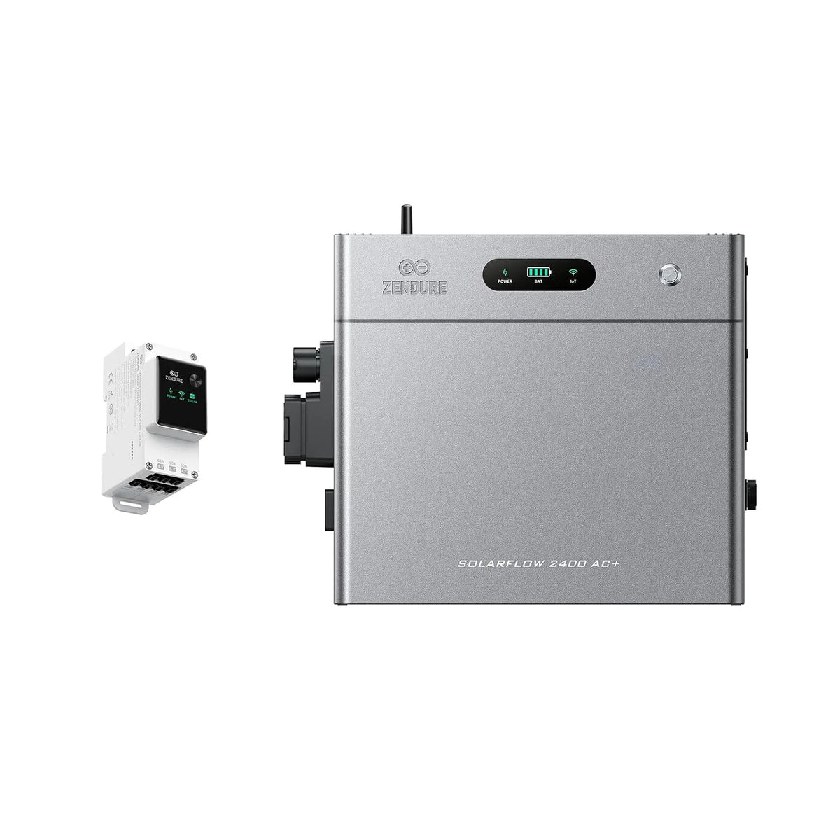 + modèle 2400AC SM3CT 16.8kWh Zendure SolarFlow, Secours 2400VA, Stockage AC 2400W Extensible à, 100% Compatible Installations Solaires Existantes
