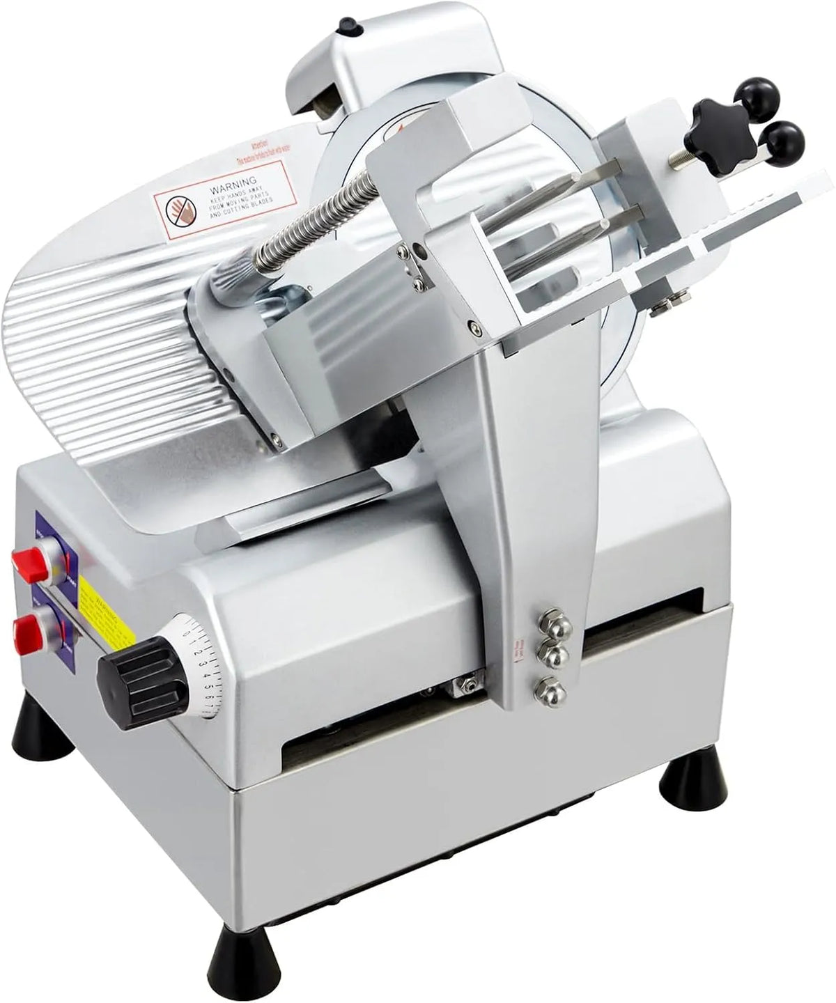 Trancheuse 0-12mm YF-B200B Garvee, Lame Amovible 220mm, Protection Enfant, Semi-Automatique, à Viande électrique Professionnelle 210W, Prise
