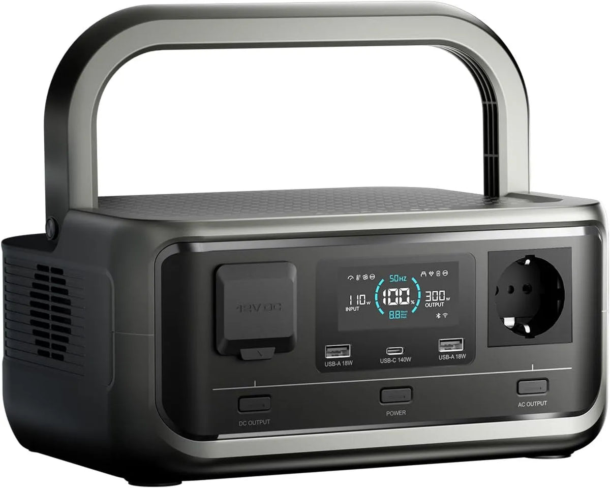 Station électrique portable P300 ALLPOWERS, 1 x 300W, Portable: 256Wh LFP avec Fonction UPS, Chargement Rapide, crête 600W, Jardin, fête
